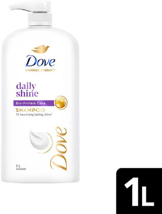 DOVE Daily Shine Shampoo (1000 ml) - Best Shine for Healthy Hair