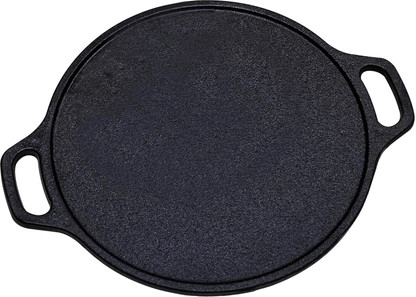 Flipkart SmartBuy Dosa Tawa 12 Inch Pre-Seasoned Cast Iron Skillet