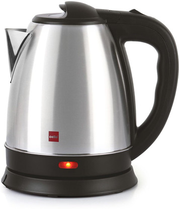 Quick Boil Portable Stainless Steel Electric Kettle (1.5 L, Silver, Black)