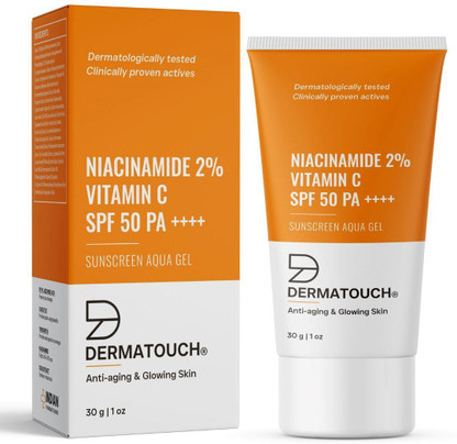 Dermatouch Sunscreen - SPF 50 PA++++ Niacinamide 2% Vitamin C Sunscreen