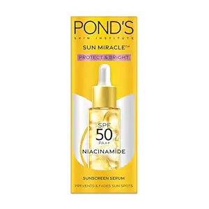 Ponds Sun Miracle SPF 50 PA++ Sunscreen Serum - Protect & Bright