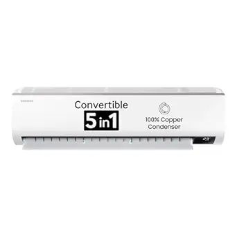 Samsung 1.5 Ton 5 Star AC (5-in-1 Convertible Cooling, Stabilizer Free)