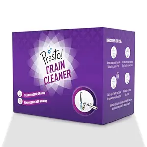Amazon Brand - Presto! Drain Cleaner - 50 gm (Pack of 8)