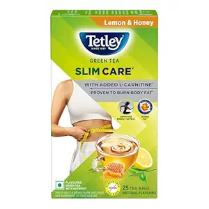 Tetley Green Tea Slim Care, With Added L-Carnitine, Helps Burn Body Fat