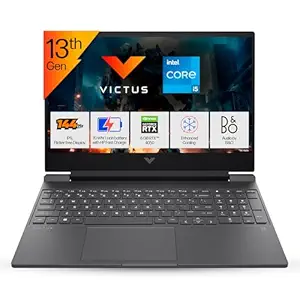 HP Victus, 13th Gen Intel Core i5-13420H, 6GB RTX 4050 Gaming Laptop (16GB DDR4, 512GB SSD) 144Hz, IPS, 15.6"/39.6cm, Flicker-Free, Win 11, Office 21, Mica Silver, 2.29kg, Enhanced Cooling, fa1279TX