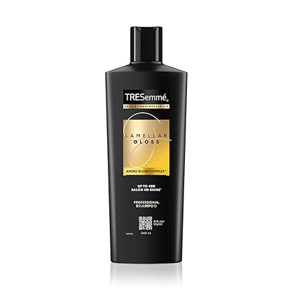 TRESemme Lamellar Gloss Shampoo 340 ml, With Amino Gloss Complex | Salon-Like Glossy Hair| Shiny and Smooth Hair