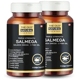High Potency Omega-3 Fish Oil Supplements by Old Natural Salmega