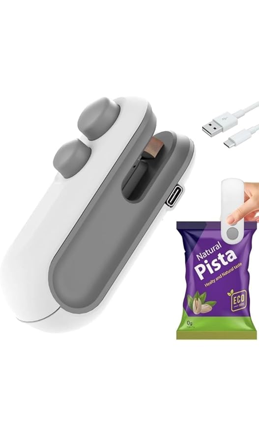 EUFLORIA Portable Mini Sealing Machine, Handheld Packet Sealer for Food