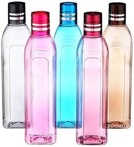 Amazon Brand Solimo Unbreakable Water Bottles, Leak-Proof BPA Free