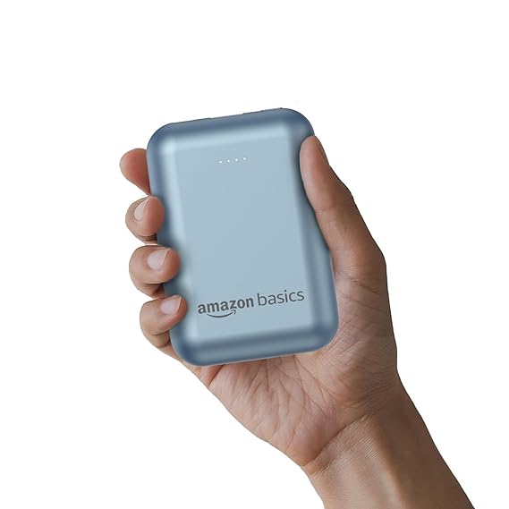 Amazon Basics 10000mAh Power Bank with Fast Charging | 22.5W Type C PD