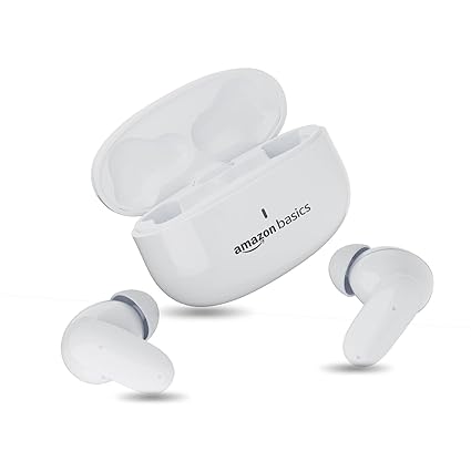 Amazon Basics TWS in-Ear Earbuds (P80) with Fast Charging up to 80 Hours