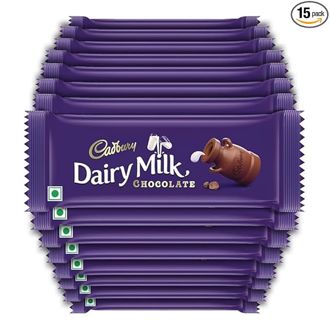 Cadbury Dairy Milk Chocolate Bar, 52 g Maha Pack (Pack of 15),780 gram
