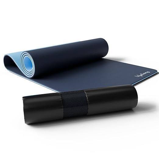 Lifelong Dual Color TPE Material Yoga Mat for Women & Men|6mm Anti-Slip Yoga Mat for Gym Workout Exercise Mat for Home Gym|Yoga Mat for Gym Workout & Yoga Exercise