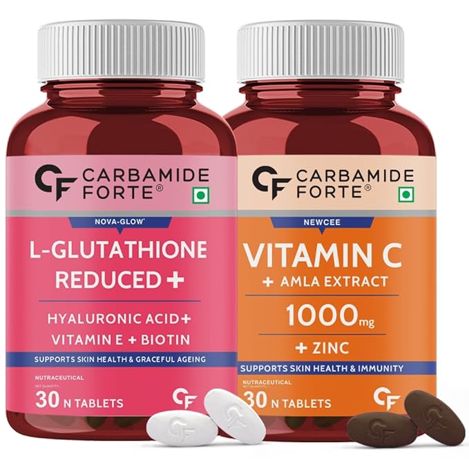 Carbamide Forte Japanese Reduced L Glutathione Tablets with Vitamin C