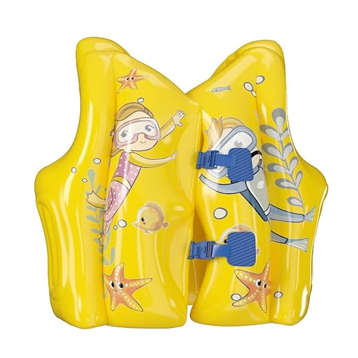 Lifelong Beginner Swim Vest Jacket for Kids Swimming Life Jacket | Life Jacket |Swimming Pool Floats for Kids Swim Vest(Yellow)