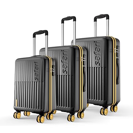 Safari Astra Neo 8 Wheels Set of 3 Trolley Bags for Travel