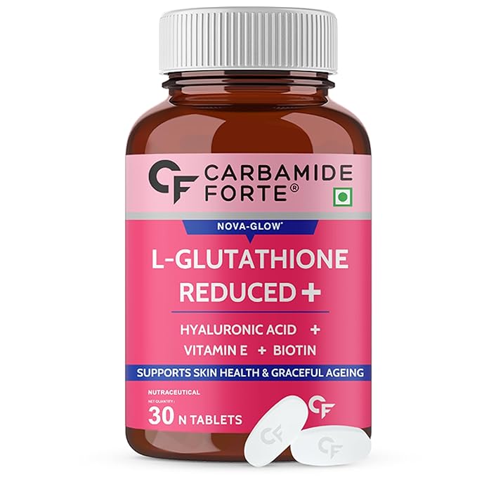 Carbamide Forte Japanese Reduced L Glutathione Tablets 500mg with Vitamin E