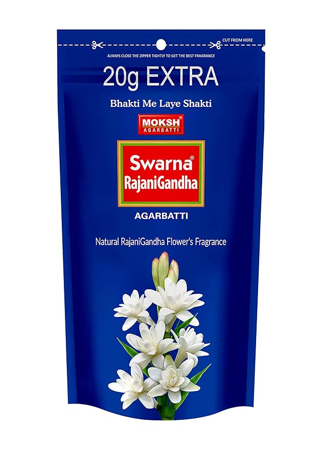 Moksh Swarna Rajni Gandha Agarbatti, 770g (Pack of 7)
