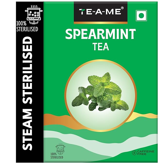 TE-A-ME Spearmint Tea - 40G | Spearmint Leaves Tea for PCOS, PCOD & Facial Hair