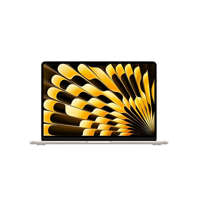 Apple 2025 MacBook Air (13-inch, Apple M4 chip with 10-core CPU and 8-core GPU, 16GB Unified Memory, 256GB) - Starlight