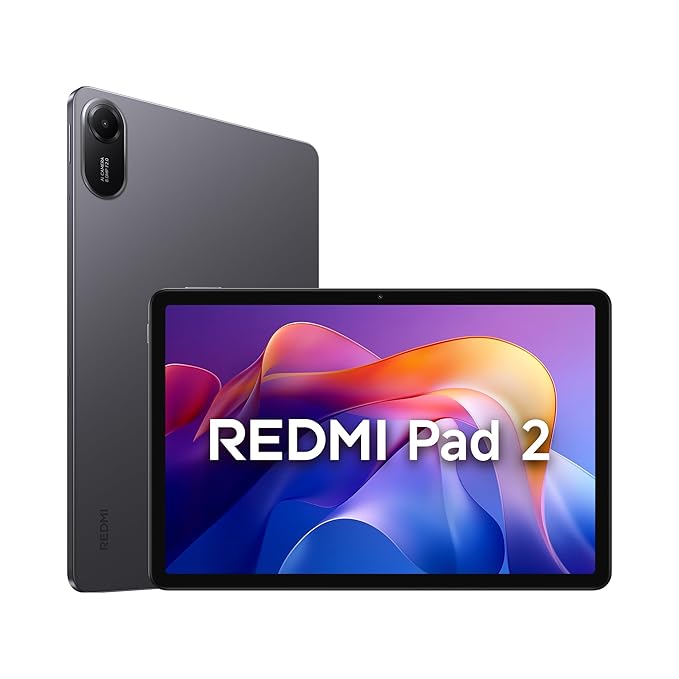 Redmi Pad 2, Active Pen Support, 27.94cm(11") Model, 2.5K Sharp & Clear Display, 4GB, 128GB, All Day & More 9000mAh Battery, AI-Enabled, Dolby Atmos, HyperOS 2, Graphite Grey