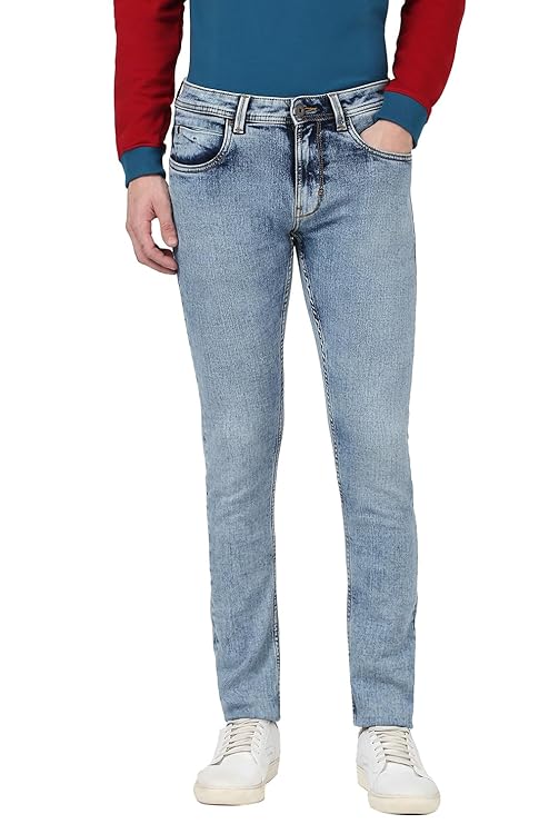 Peter England Men Mid Rise Regular Fit Jeans