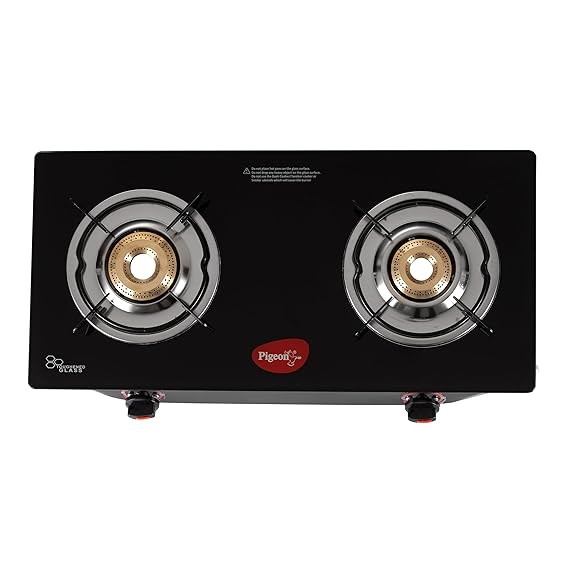 Pigeon Aster Gas Stove 2 Burner High Powered Brass Burner