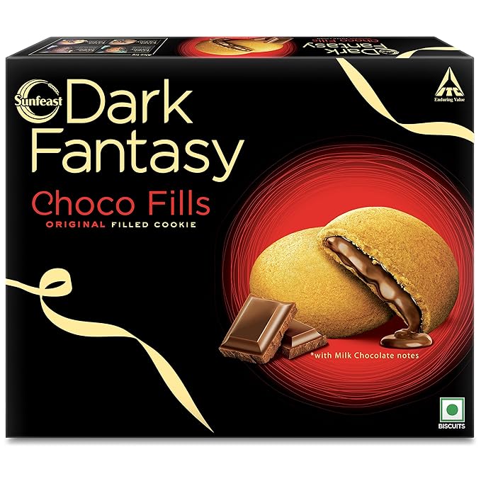 Sunfeast Dark Fantasy Choco Fills, 471.5g Original Filled Cookies with Choco Crme | Perfect Snack