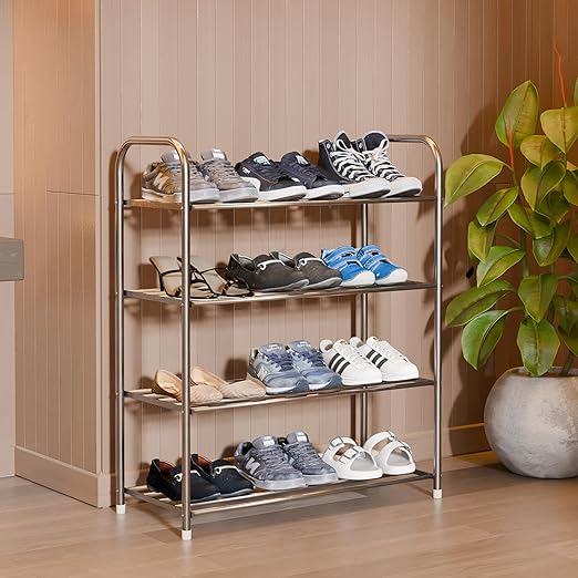 Lifelong Shoe Rack for Home | 4-Tier Multipurpose Storage