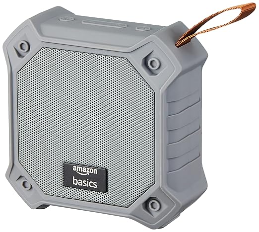 AmazonBasics 5W Bluetooth 5.0 Speaker, Upto 36 Hrs Playtime, True Wireless Technology, Built in Mic, Multiple Connectivity Modes (Grey)