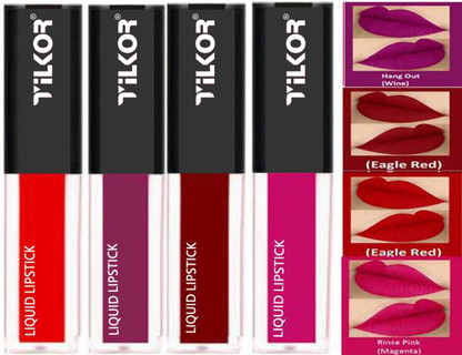TILKOR Sensational Waterproof Long Lasting Lipstick Set