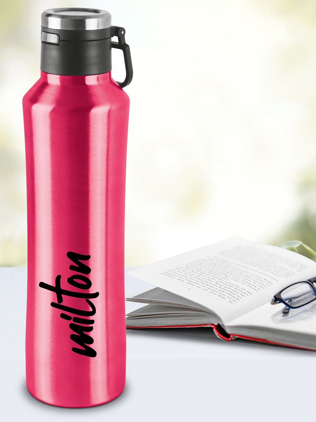 Gulp 600 Pink Thermosteel 24 Hours Hot or Cold Water Bottle 575 ml