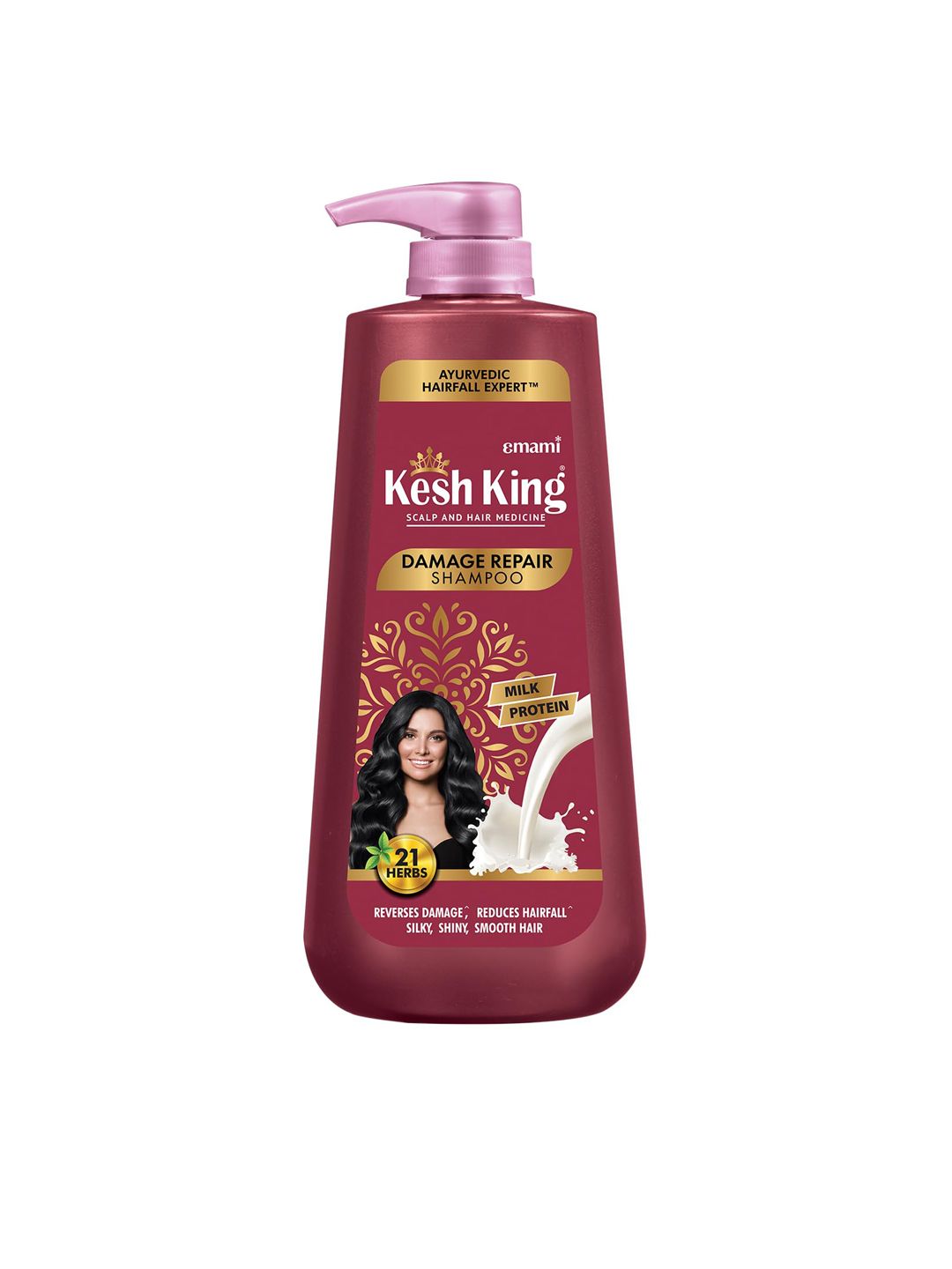 Damage Repair Shampoo with Milk Protein & 21 Ayurvedic Herbs - 1 L