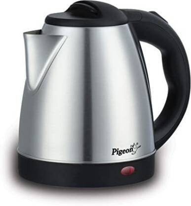 Pigeon Hot Electric Kettle (1.5 L, Silver, Black)