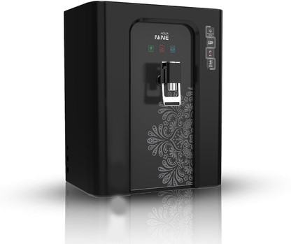 Aquagrand NINE SMART LED Display Model 12 L RO + UV + UF + TDS Water Purifier (Black)