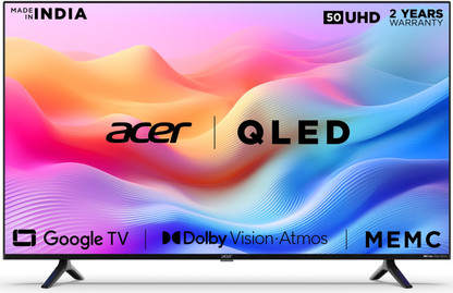 Acer V Series 127 cm (50 inch) QLED Ultra HD (4K) Smart Google TV (AR50GR2851VQD)