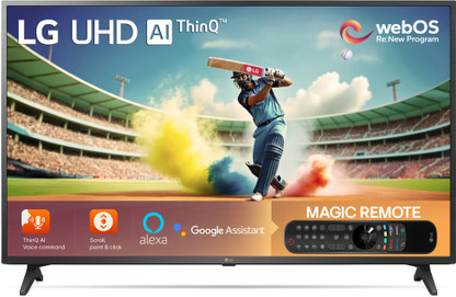 LG UQ7550 43 inch 4K LED Smart TV with Alpha5 AI Processor