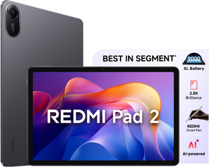 REDMI Pad 2 4 GB RAM 128 GB ROM 11.0 inch with Wi-Fi Only Gaming Tablet (Graphite Grey)
