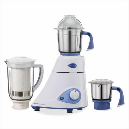 Preethi Blue Leaf 750 W Mixer Grinder (Platinum select MG226 | 3 Jars | White)