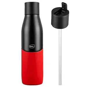 Pigeon by Stovekraft Luxe Thermos Stainless Steel Sipper Flask 500ml with Straw| Ideal for Office Men/Women|School/College