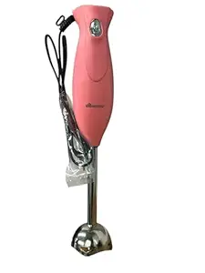 Dizihomes Elegance 300W Hand Blender | Powerful Motor | Stainless Steel Blades | Thermal Safety Cutoff | Pink
