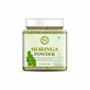NatureVit Pure Moringa Leaf Powder 100g | Rich in Vitamins & Antioxidants