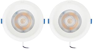 Philips 18W LED Ceiling Spot Light with Focused Beam, Warm White, Pack 2
