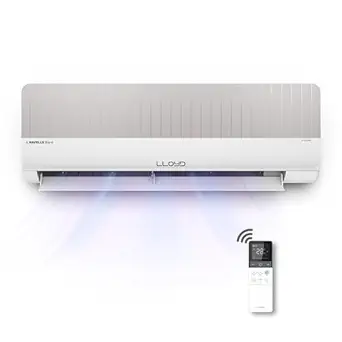 Lloyd Stylus 1.0 Ton 5 Star WiFi Inverter Split AC (6 in 1 Convertible, Changeable Facia, 100% Copper, Anti-Viral + PM 2.5 Filter, White/Grey Facia, GLS12V5FOGSY, FREE INSTALLATION*)