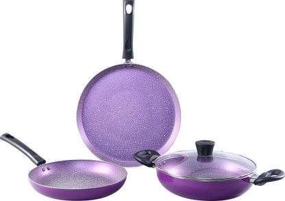 WONDERCHEF Tivoli Induction Bottom Non-Stick Coated Cookware Set (Aluminium, 4 - Piece)