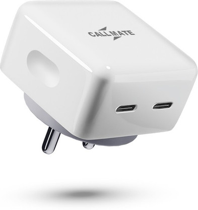 Callmate 67 W PD 4 A Wall Charger for Mobile (White)