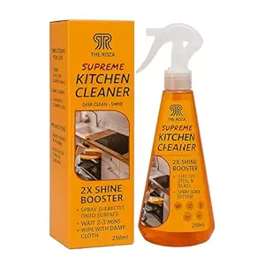 THE ROZA | Supreme Kitchen Cleaner | 250 ml | Suitable for Stoves, Chimneys, Counter Tops, Appliances, Walls & Cabinets | Non Toxic & Natural