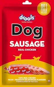 Drools Chicken Dog Sausage 5+1 Free, 360g Pack