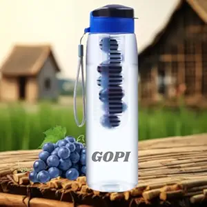 GOPI Infuse Plastic Water Bottle with Infuser Chamber | Detox Bottle
