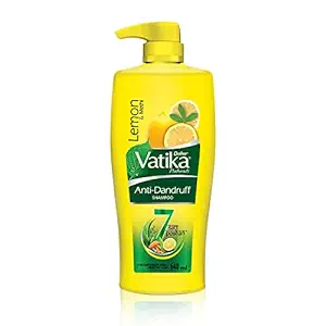 Dabur Vatika Anti-Dandruff Shampo - 640ml | Reduces Dandruff | Moisturises Scalp | Provides Gentle Cleansing, Conditioning & Nourishment to Hair | With Goodness of Lemon & Methi